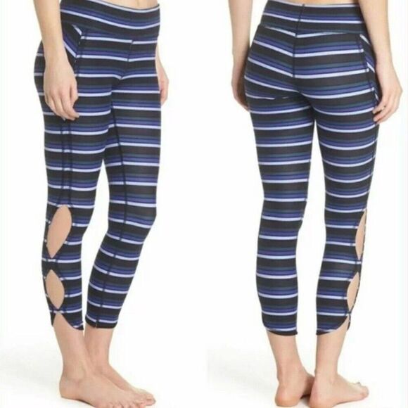 Free People Movement High-Rise Striped 7/8 Gidget Legging Size S - Picture 2 of 11